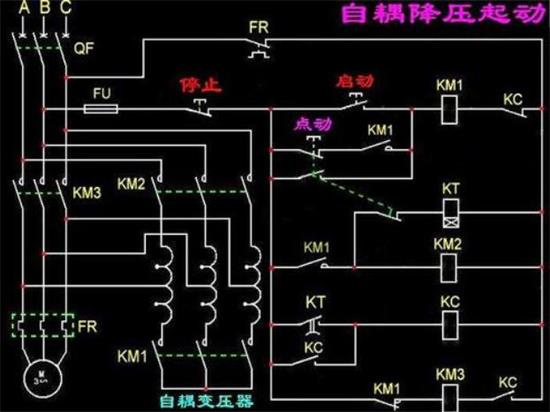 自耦降壓啟動控製櫃接線原理圖.jpg